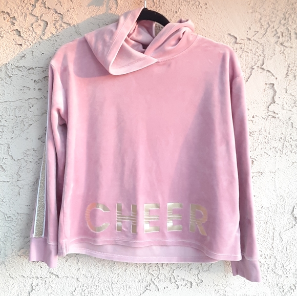 Justice Active Cheer Pink Crop Women Sweater 14/16 - Picture 1 of 7